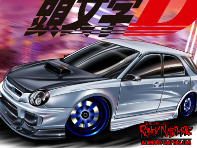 Ae86 - Initial D by Roxanne on Dribbble