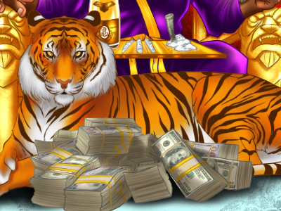 Floyd Mayweather On Throne floyd mayweather tiger king krystal manga studio money