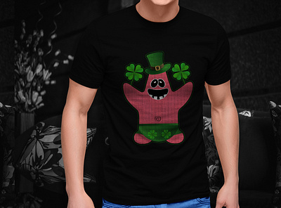 Spongebob St. Patrick's day t-shirt Design berr