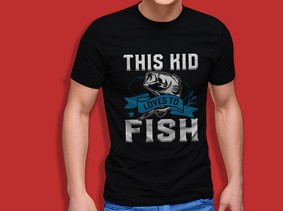 This Kid Loves To Fish T-shirt design t shirt template