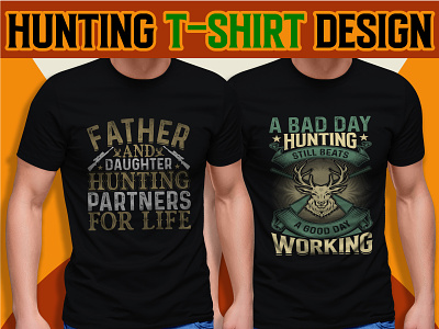 Hunting T-shirt design poster