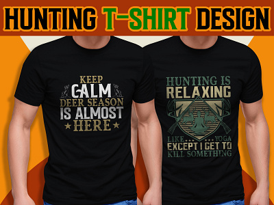 Hunting T-shirt design Vector poster