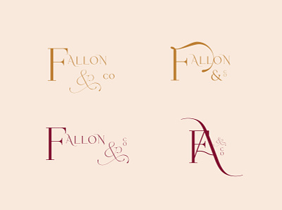 Fallon&Co Luxury leather goods brand branding design logo typography