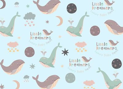 Branding Pattern for Little Dreamers branding design illustration vector