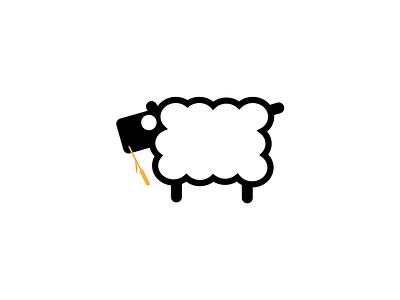 Sheep design illustration logo