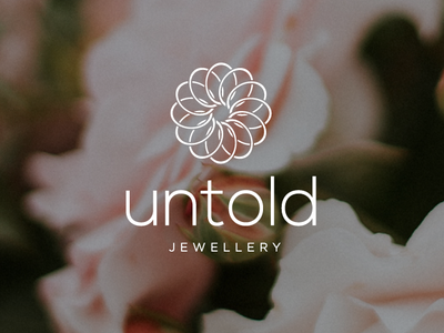 Untold Jewellery branding design geometric logo logo design