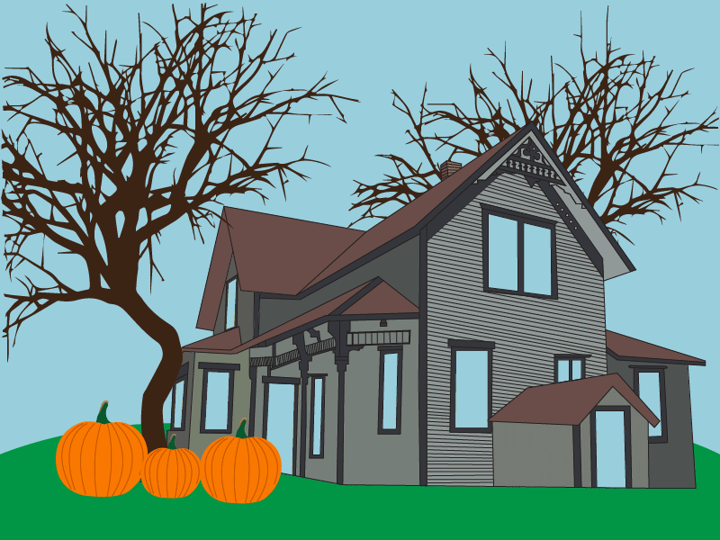 Happy Halloween halloween hallowennight house pumpkin