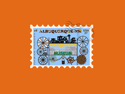 Albuquerque New Mexico - Tinkertown Museum albuquerque illustration illustrator museum newmexico stamp tinkertown