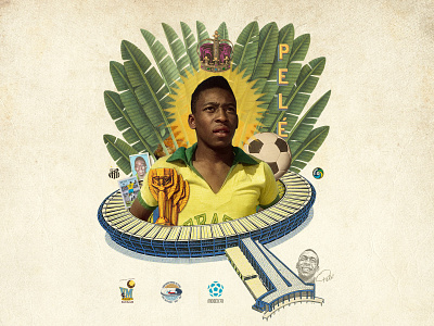 Legends Series - Pelé . 2021 brasil collage futebol king legends pelé series soccer worldcup