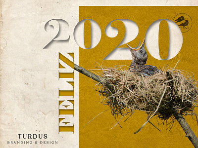 Happy New Year #2020 20 2020 20s born collage illustration new year turdus