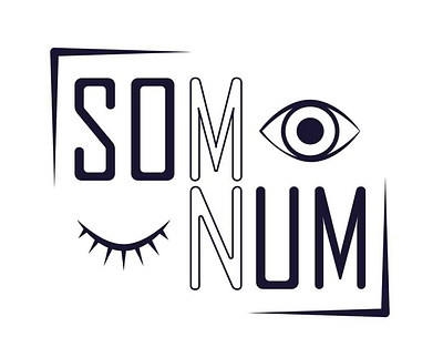 Som-Num graphic design logo vector