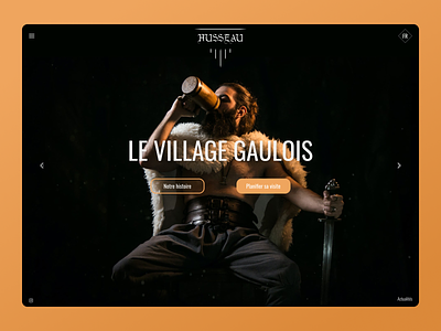 Husseau - The Gallic village children culture design france gallic history knight park ui visit web design