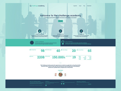 Challenge Academy homepage redesign