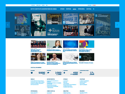 ISCTE-IUL university website redesign homepage redesign university
