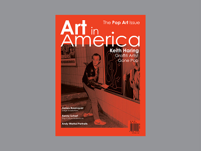 Art In America: Concept editorial editorial design graphic design layout magazine magazine cover publication zine