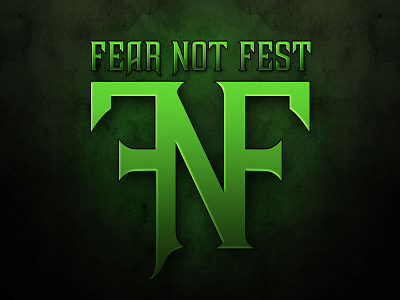 Fear Not Fest branding dark halloween identity logo