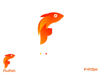 F Modern Letter logo. design fish logo graphic design icon logo logo design ux