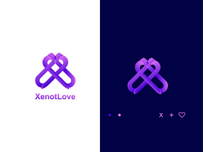 XenotLove Modern Logo Design