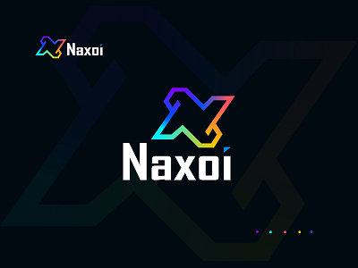 Modern N Letter Logo // Naxoi Logo Design