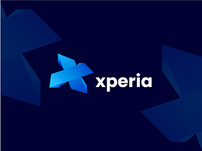 Modern X Letter Logo // Xperia Logo Design