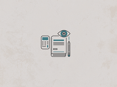 Learning book calculator education eye icon learn learning pencil research school study