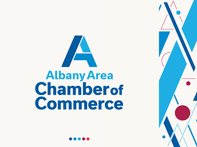 Albany Area Chamber of Commerce a branding corporate icon letter a logo logo design