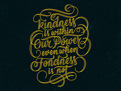 Kindness vs. Fondness