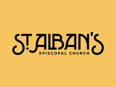 St. Alban's church episcopal logo st. albans type typography