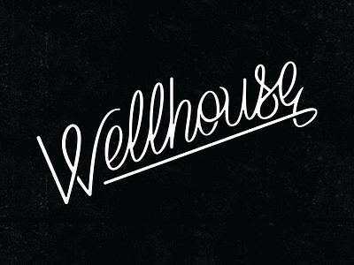 Wellhouse lettering script type typography w wellhouse