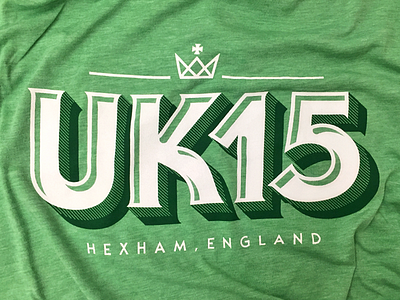 UK15 crown lettering shirt t shirt typography uk uk15