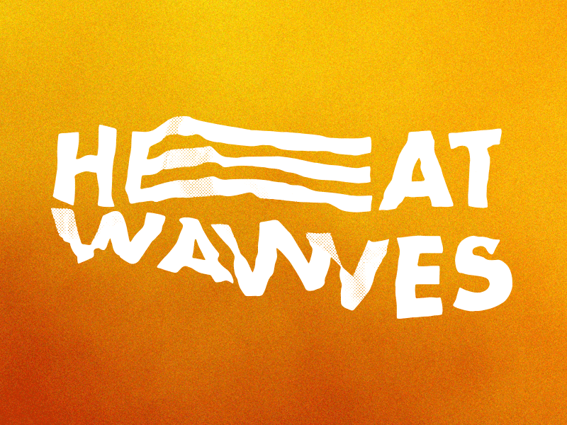 heatwaves v.2 distorted gif heat heatwaves lettering logo typography waves