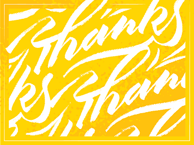 Thanks lettering ligature script thank you thanks typography