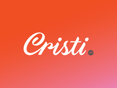 Cristi cristi lettering logo script typography wordmark