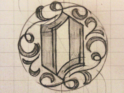 WIP blackletter custom hand drawn lettering o swashes typography