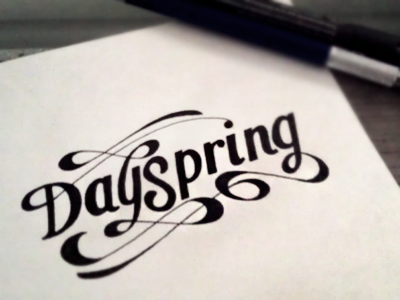 sunday sketch anzo calligraphy dayspring lettering pen and ink sketch swash typography