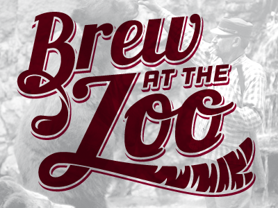 Brew at the Zoo WIP brew typography zoo