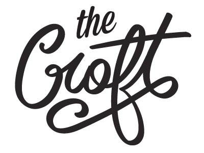 The Croft WIP croft gallery lettering script studio typography vector waco