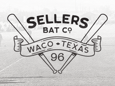 Sellers Bat Co. baseball bat logo sellers waco