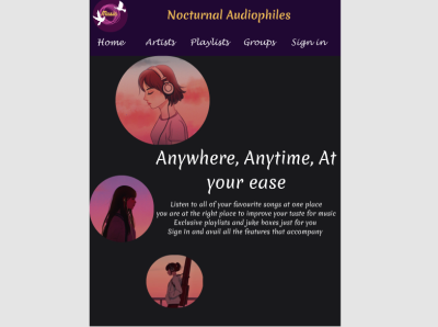 Nocturnal Audiophiles -A landing page : )