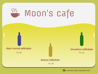 Drink menu : )