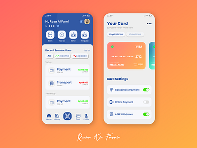 Finance Apps graphic design ui