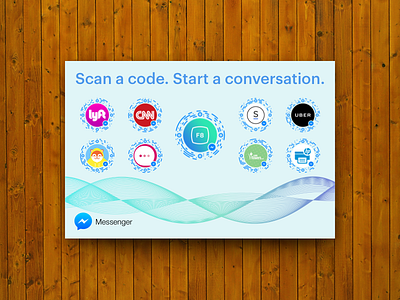 F8 Facebook Messenger Bots Collateral bots conference f8 facebook facebook messenger flyer lyft messenger messenger codes qr codes uber