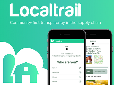 Localtrail, a blockchain app that won the Consensus Hackathon