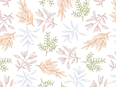 Mixed Greens Studio Botanical Illustration botanical botanical art branding design illustration illustrator cc licorice pastel rosemary sage surface design surface pattern vector