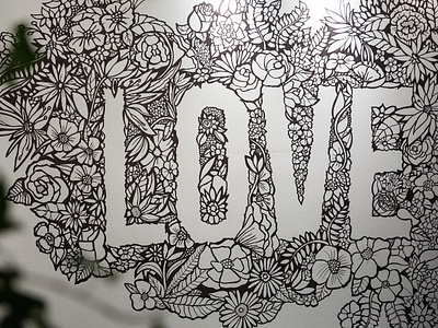 Love Can Mural botanical botanical art branding design drawing exhibition illustration mural