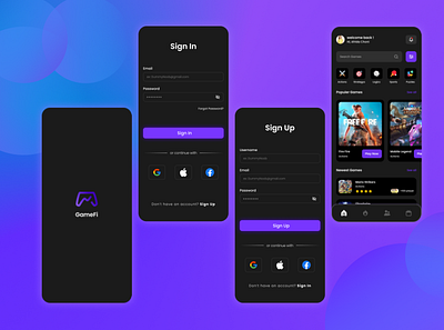 GameFi - Mobile Design design game mobile ui