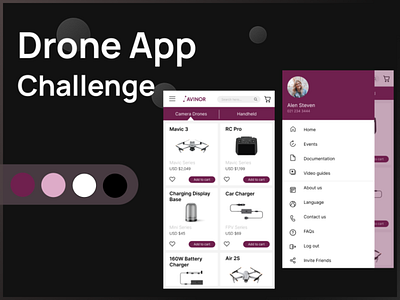 Avinor - Drone App app design drone figma mobile online redesign ui ux