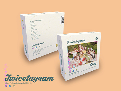 Twicetagram Redesign album graphic design kpop package redesign twice