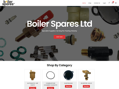 Boilersparesltd.co.uk WordPress Ecommerce Website branding css design html photoshop website wordpress