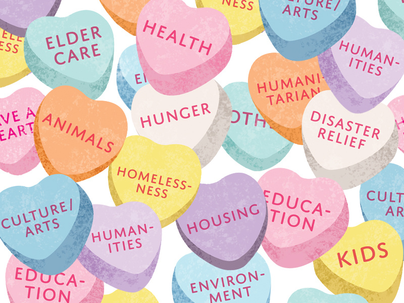 Candy Heart Causes texture photoshop illustrator illustration love sugar pastel volunteering causes sweethearts candy hearts valentines